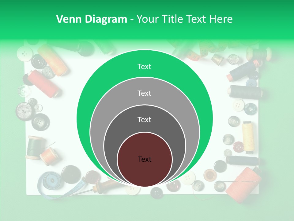 Seamstress Sewing Needle PowerPoint Template