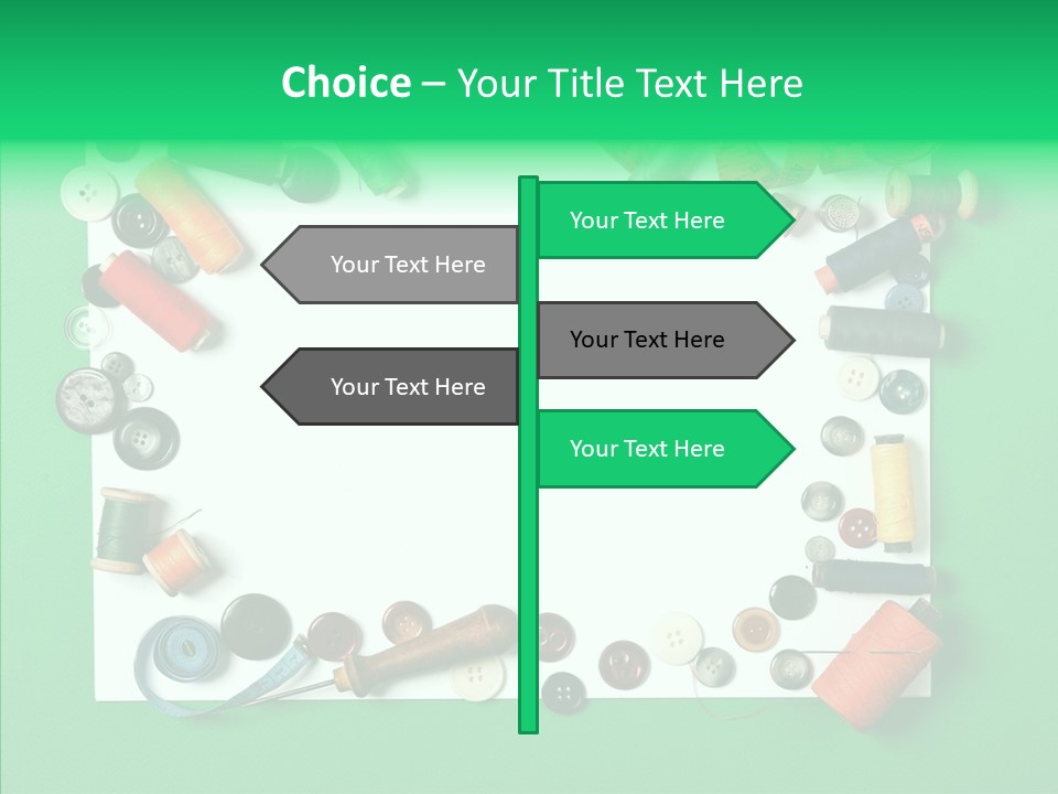 Seamstress Sewing Needle PowerPoint Template