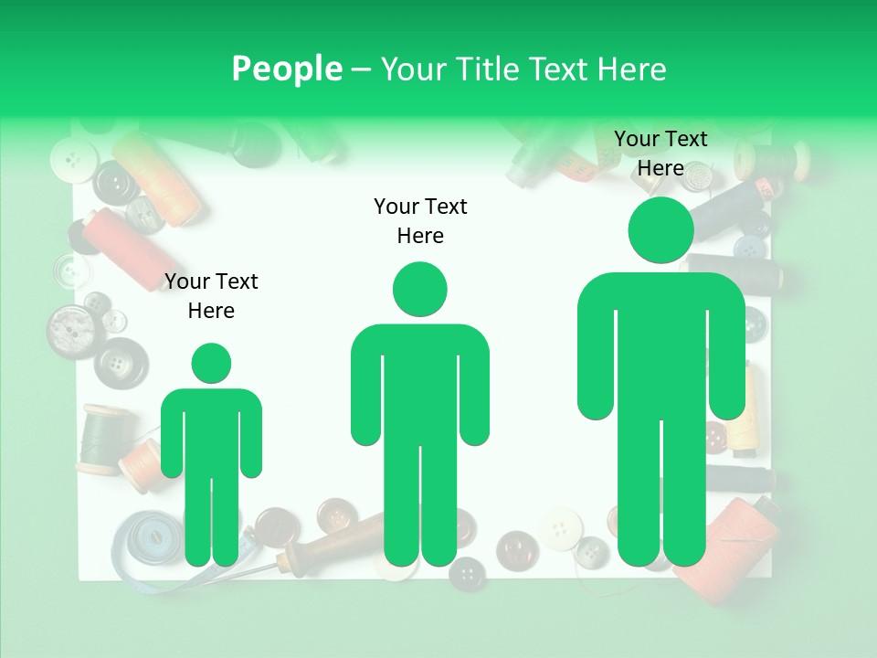 Seamstress Sewing Needle PowerPoint Template