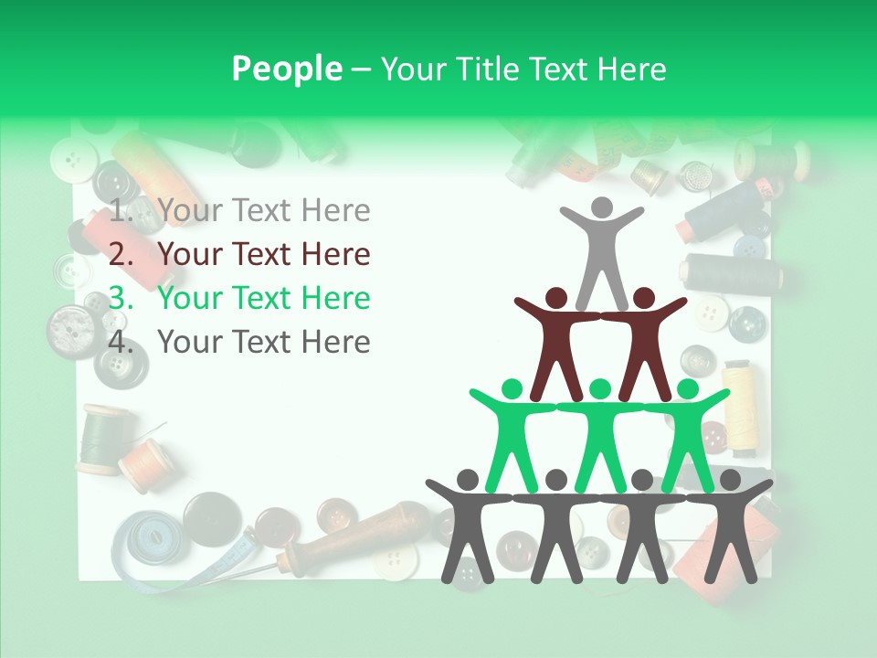 Seamstress Sewing Needle PowerPoint Template