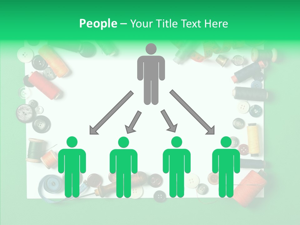 Seamstress Sewing Needle PowerPoint Template