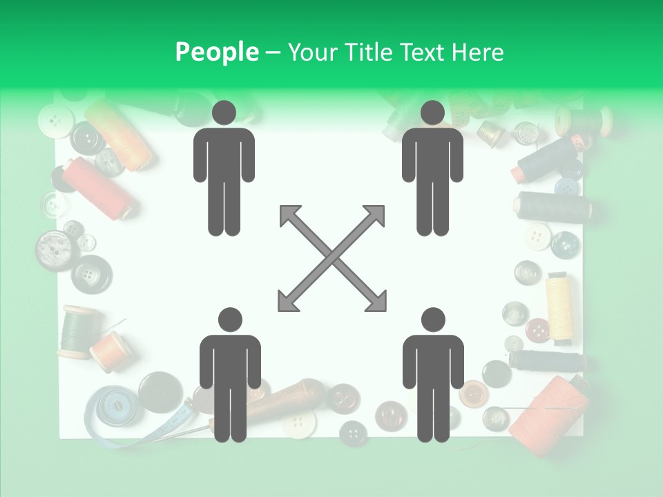 Seamstress Sewing Needle PowerPoint Template