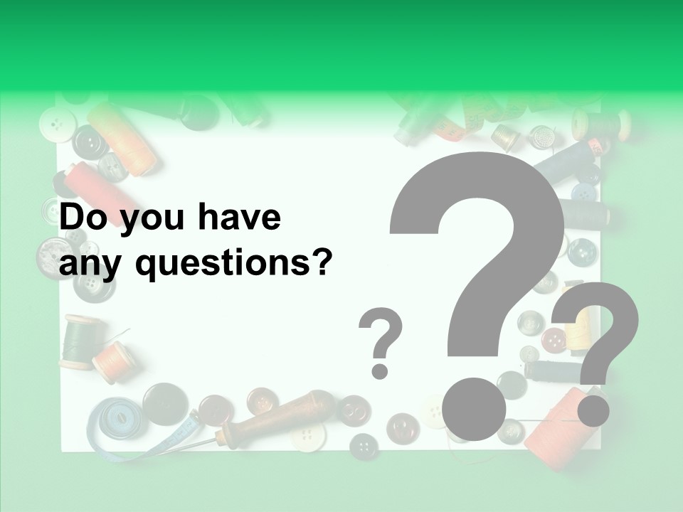 Seamstress Sewing Needle PowerPoint Template