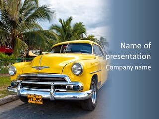 Chevy Beautiful Coconut PowerPoint Template