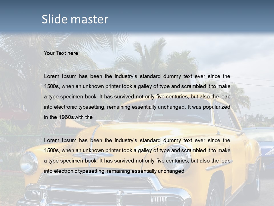 Chevy Beautiful Coconut PowerPoint Template