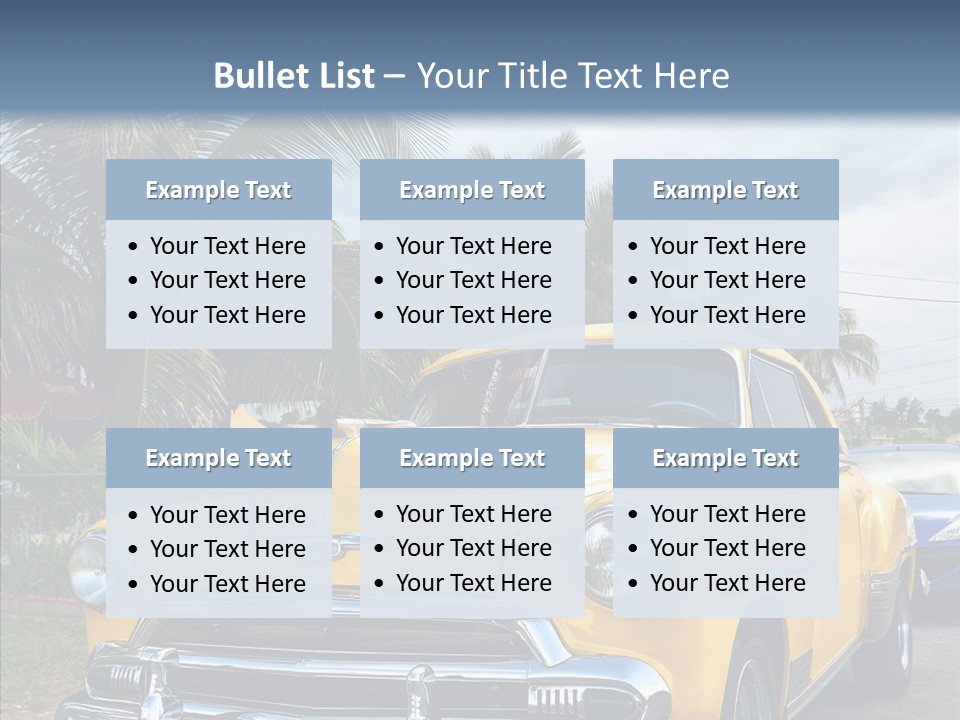 Chevy Beautiful Coconut PowerPoint Template