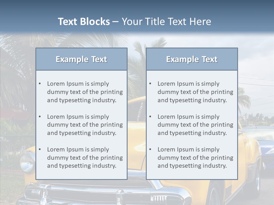 Chevy Beautiful Coconut PowerPoint Template