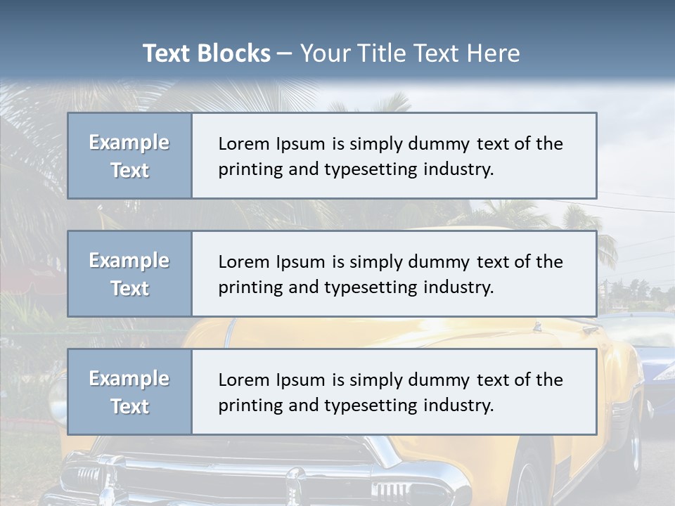 Chevy Beautiful Coconut PowerPoint Template