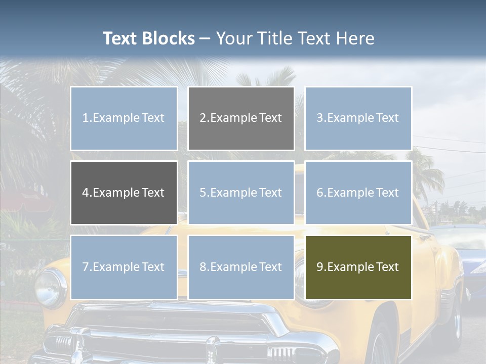 Chevy Beautiful Coconut PowerPoint Template