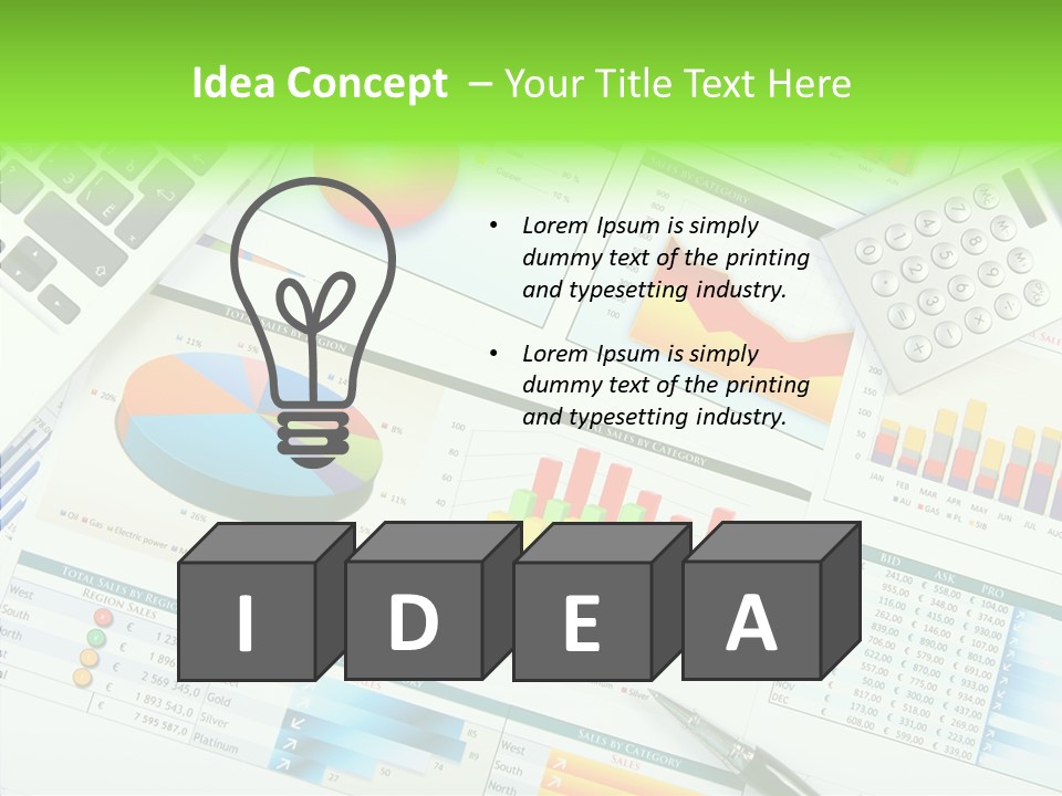 Growth Finance Stock PowerPoint Template