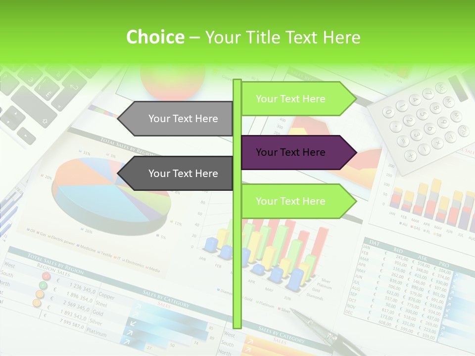 Growth Finance Stock PowerPoint Template