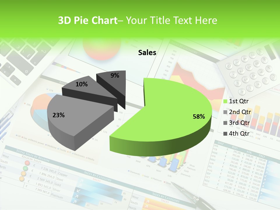 Growth Finance Stock PowerPoint Template