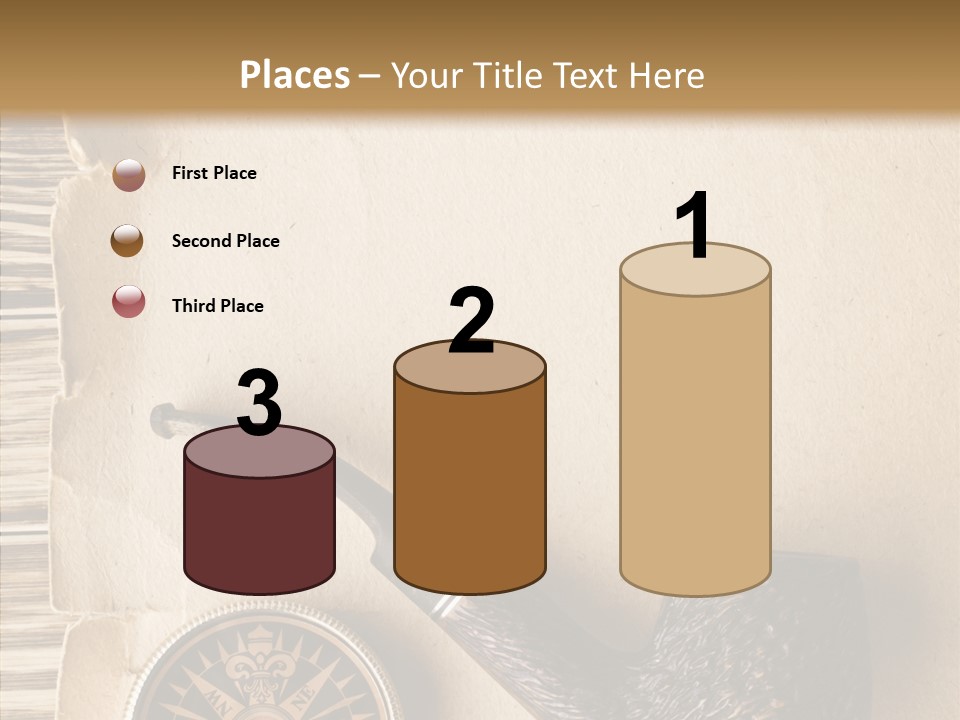 Travel World Parchment PowerPoint Template