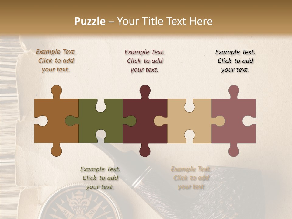 Travel World Parchment PowerPoint Template