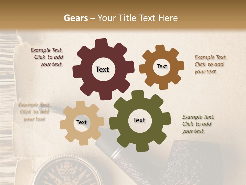 Travel World Parchment PowerPoint Template