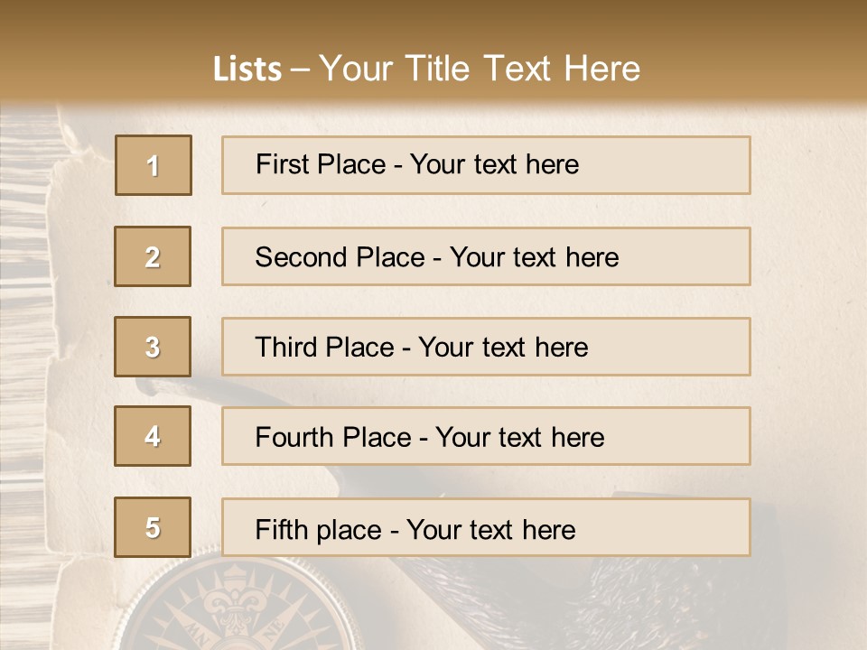 Travel World Parchment PowerPoint Template