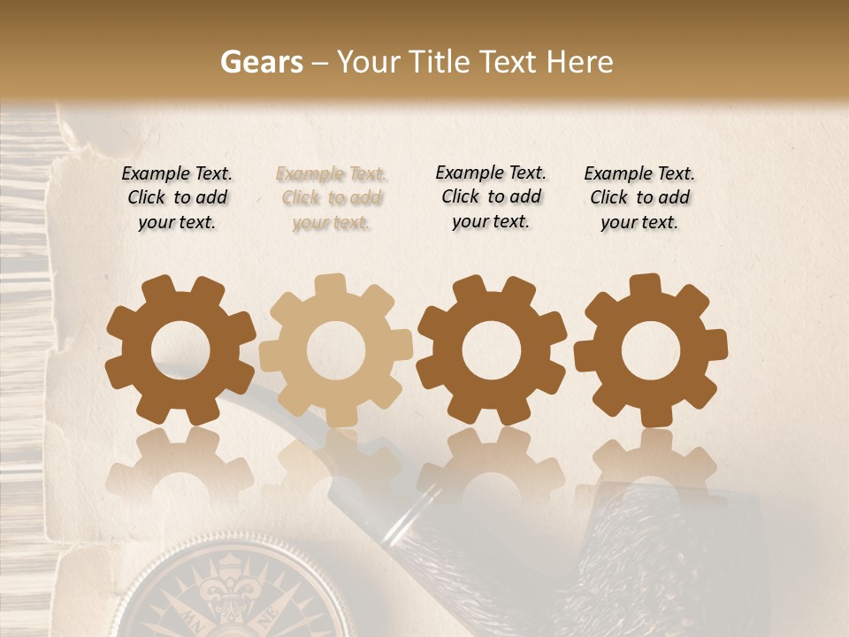 Travel World Parchment PowerPoint Template