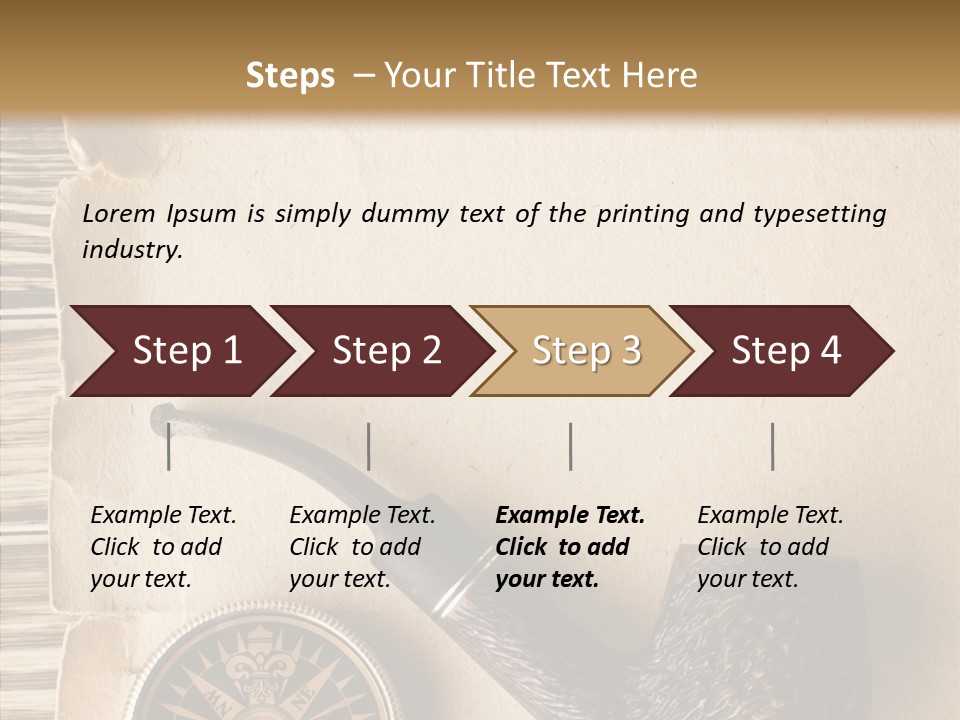 Travel World Parchment PowerPoint Template