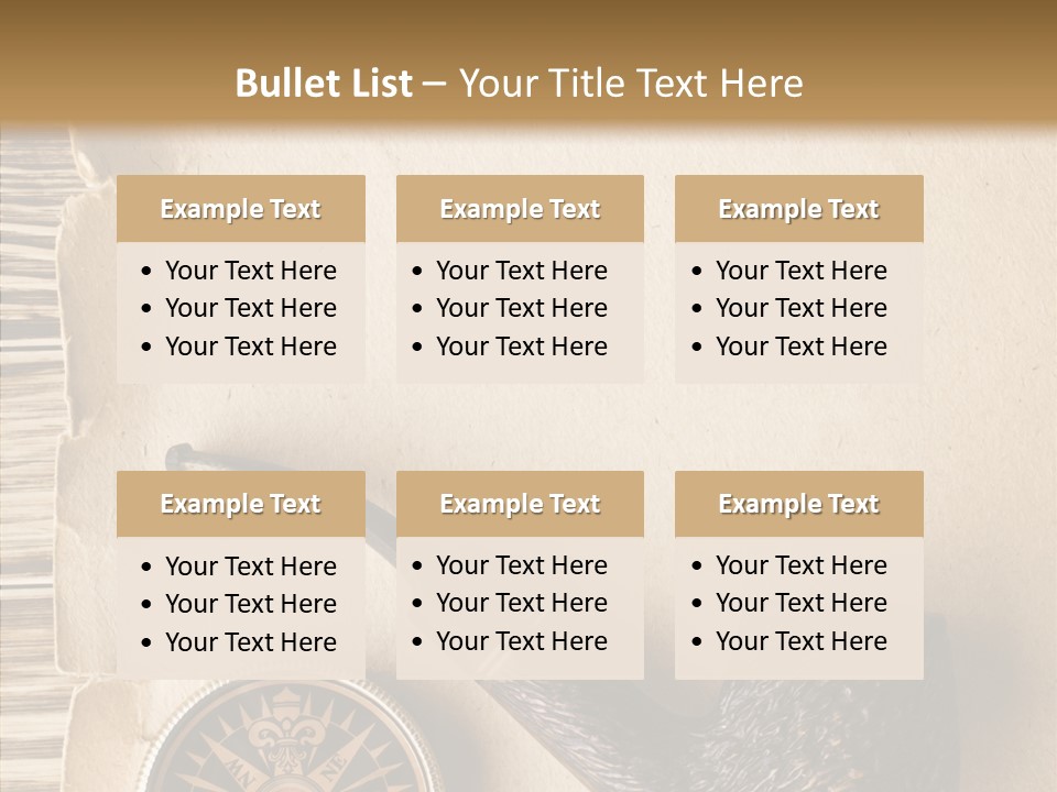 Travel World Parchment PowerPoint Template