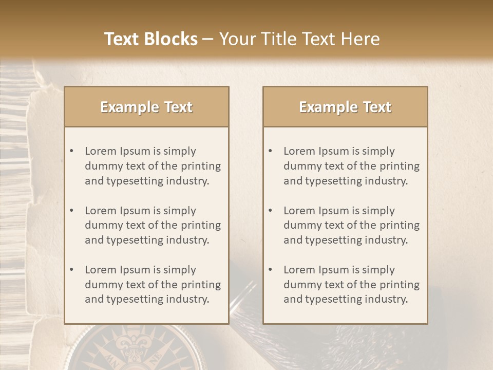 Travel World Parchment PowerPoint Template