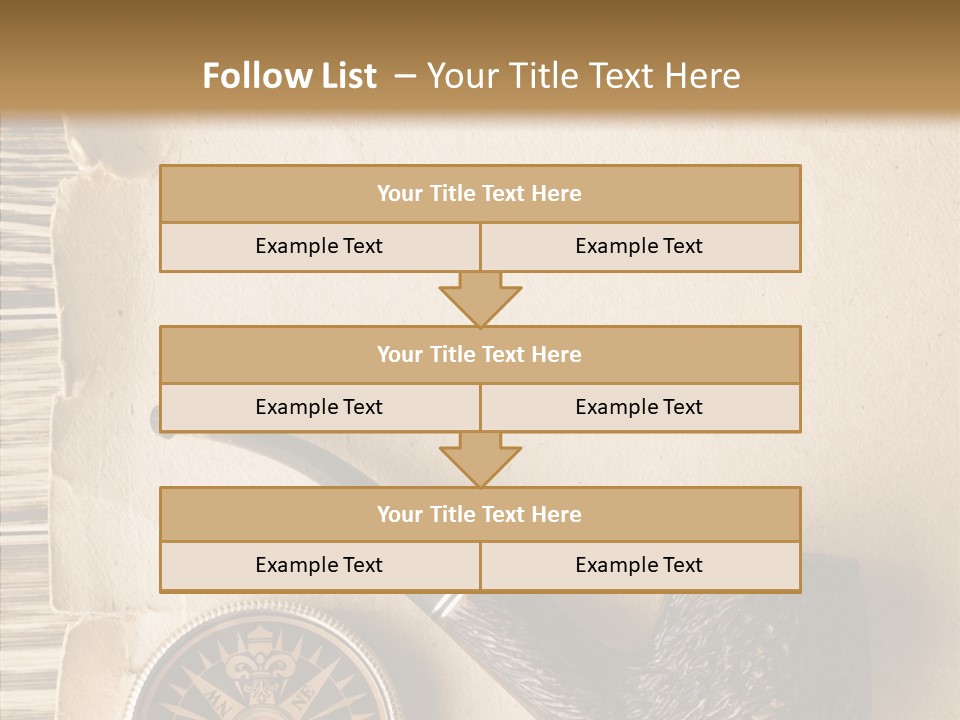 Travel World Parchment PowerPoint Template
