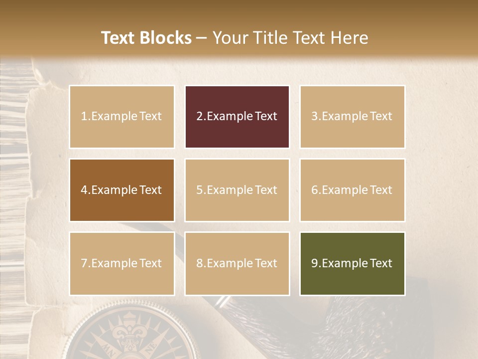 Travel World Parchment PowerPoint Template