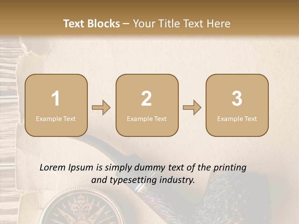 Travel World Parchment PowerPoint Template