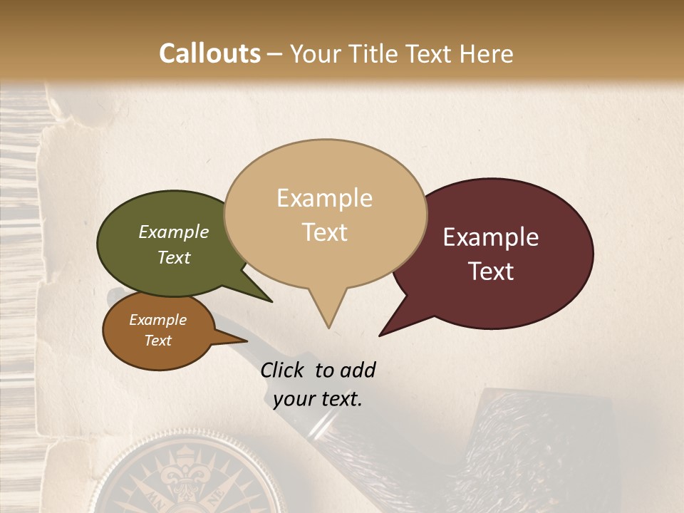 Travel World Parchment PowerPoint Template