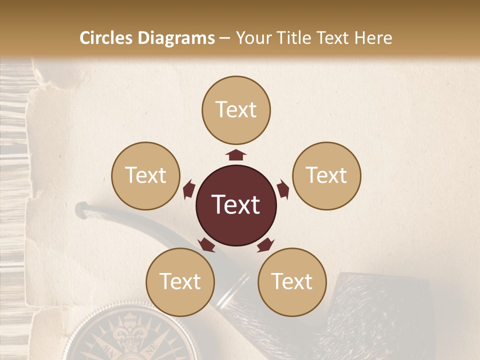 Travel World Parchment PowerPoint Template