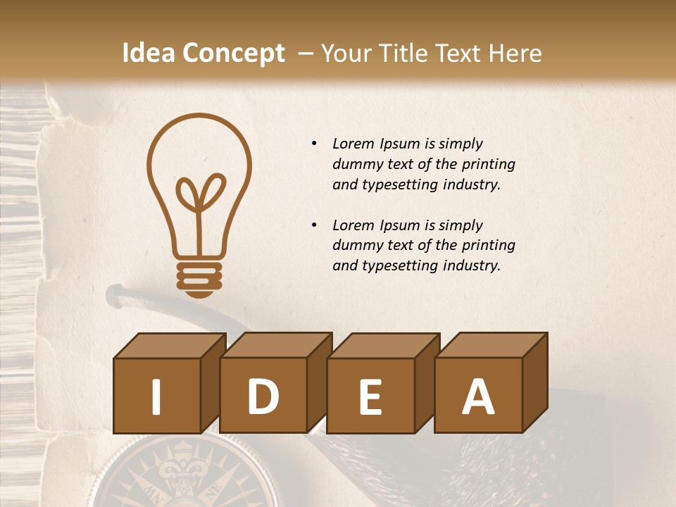 Travel World Parchment PowerPoint Template