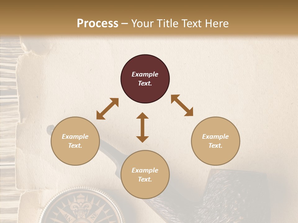 Travel World Parchment PowerPoint Template