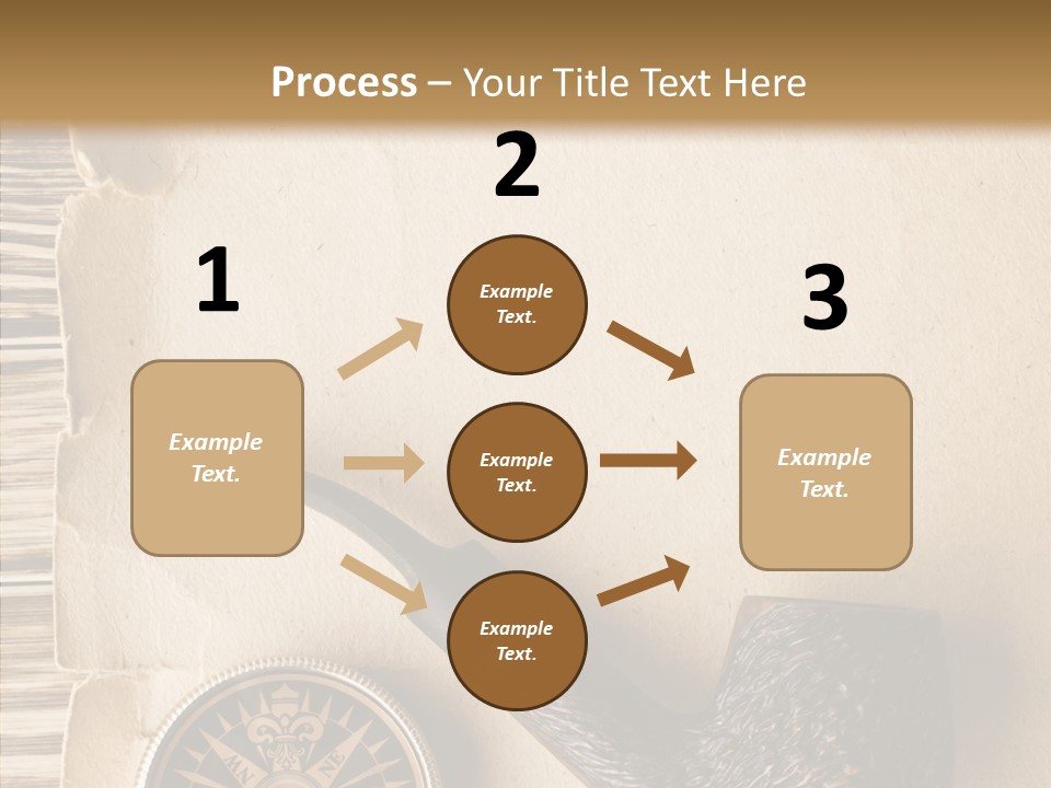 Travel World Parchment PowerPoint Template