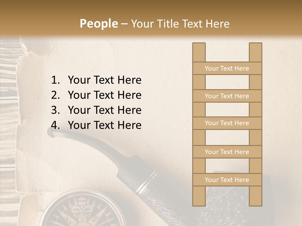 Travel World Parchment PowerPoint Template