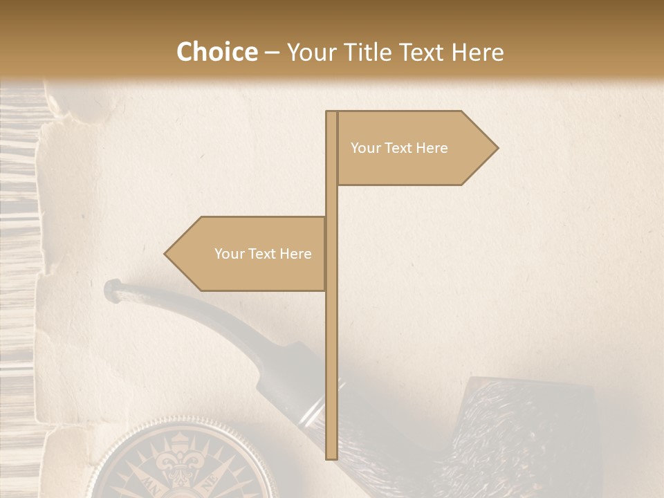 Travel World Parchment PowerPoint Template