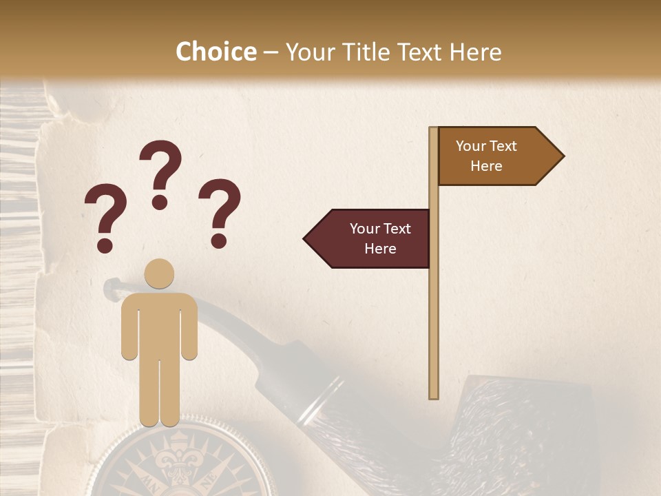 Travel World Parchment PowerPoint Template