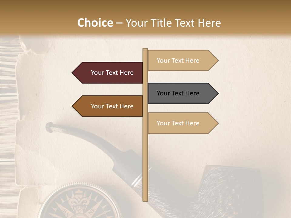 Travel World Parchment PowerPoint Template