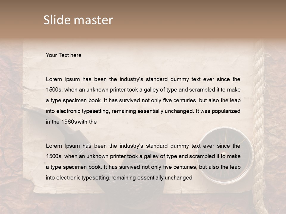 Explorer Retro Navigation PowerPoint Template