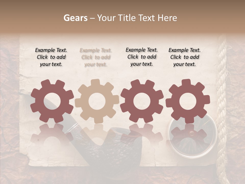 Explorer Retro Navigation PowerPoint Template