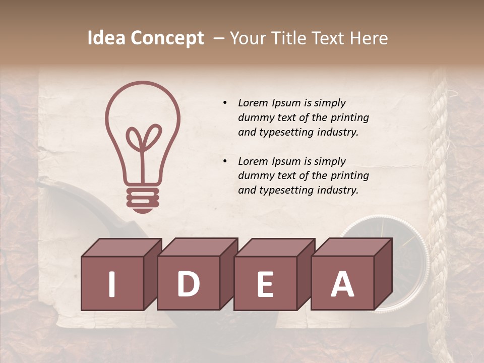 Explorer Retro Navigation PowerPoint Template