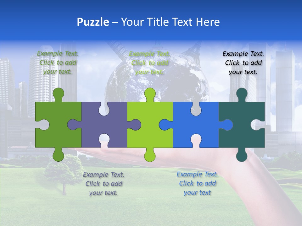 Global Planet Garden PowerPoint Template