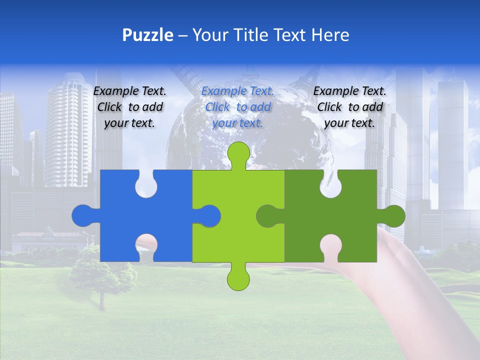 Global Planet Garden PowerPoint Template