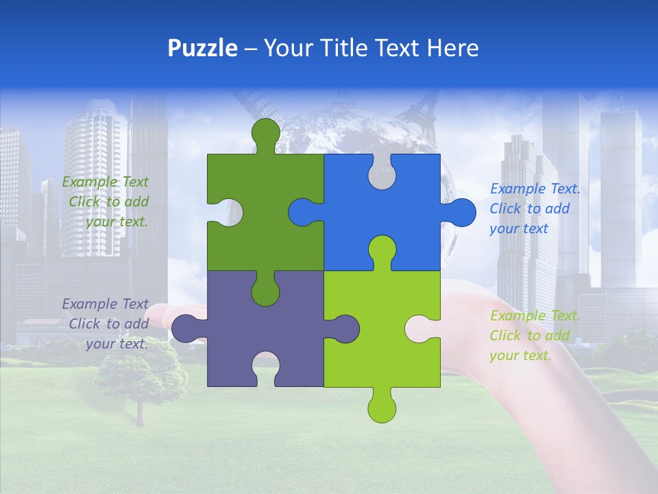 Global Planet Garden PowerPoint Template