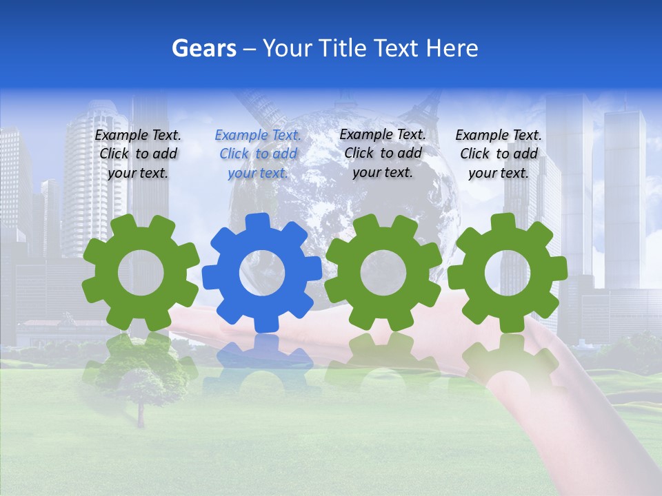 Global Planet Garden PowerPoint Template