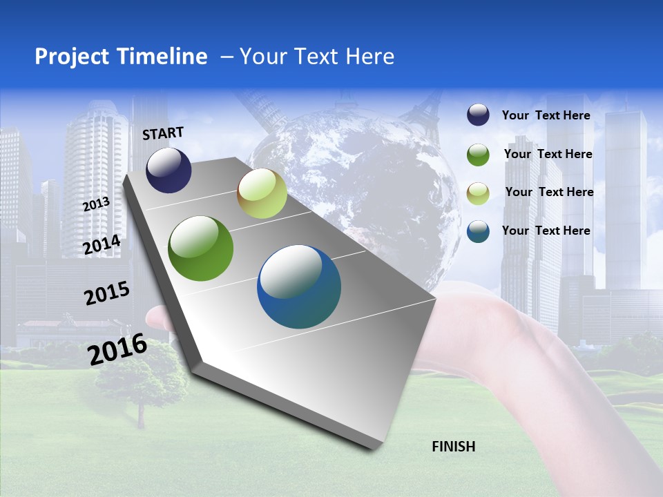 Global Planet Garden PowerPoint Template