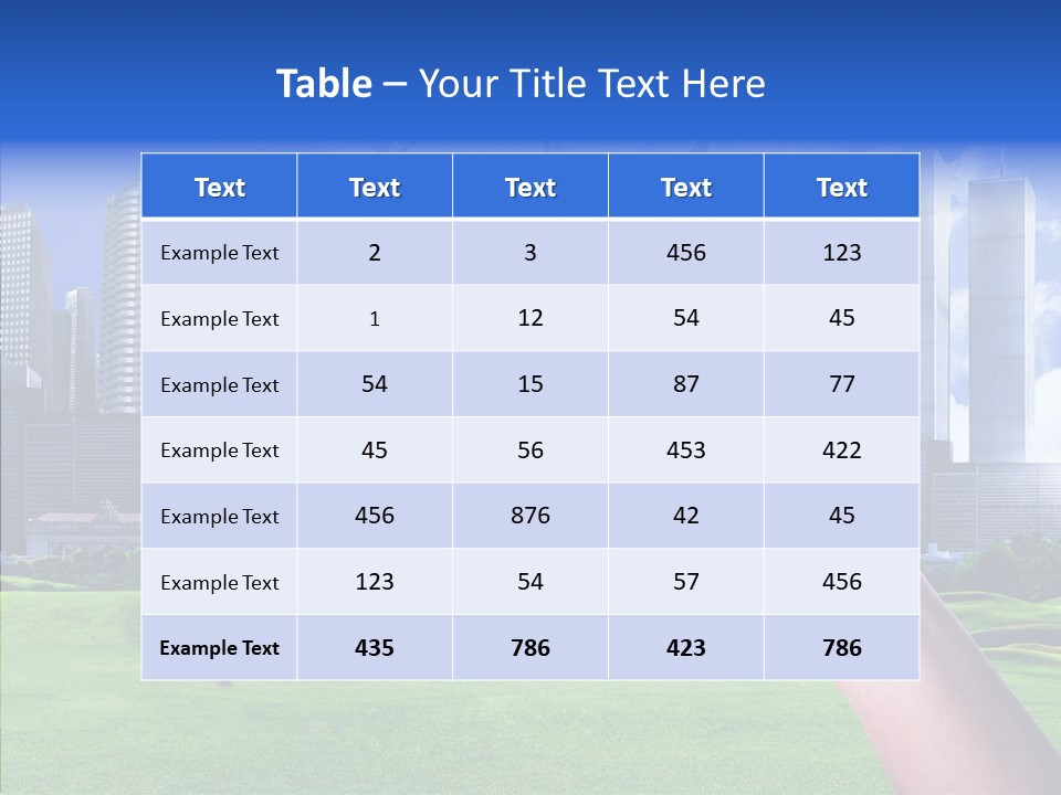 Global Planet Garden PowerPoint Template
