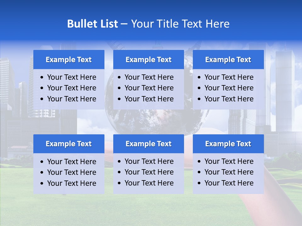 Global Planet Garden PowerPoint Template