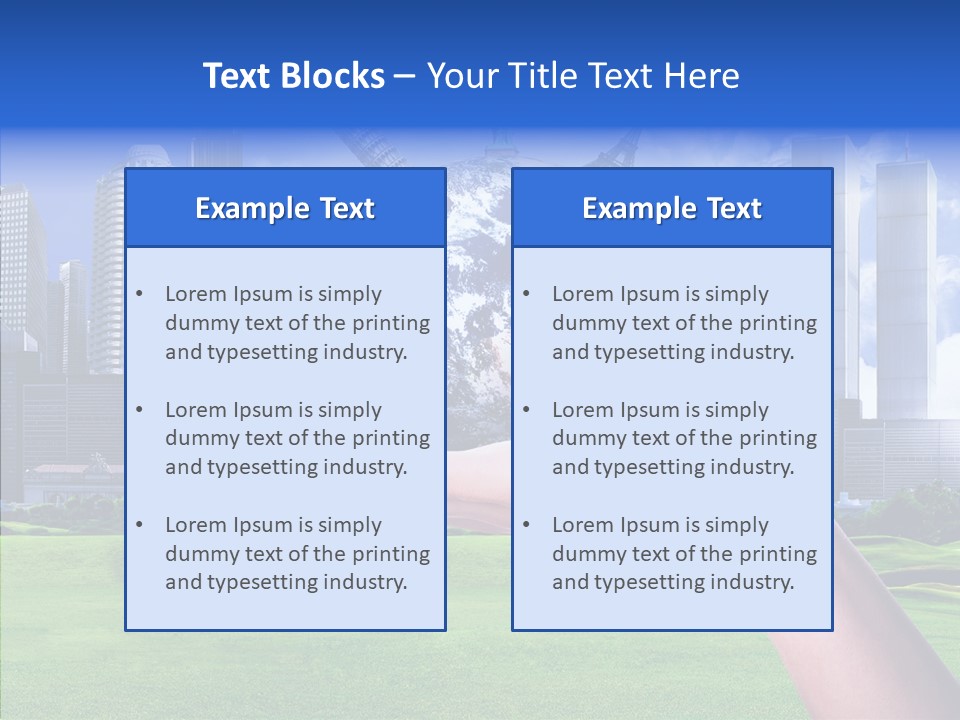 Global Planet Garden PowerPoint Template