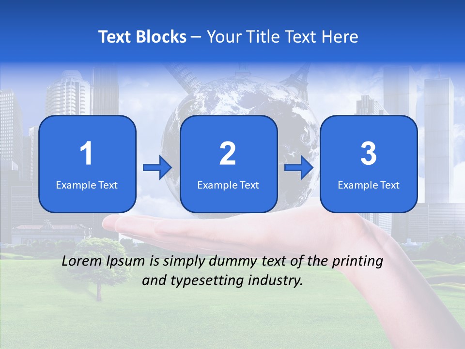 Global Planet Garden PowerPoint Template