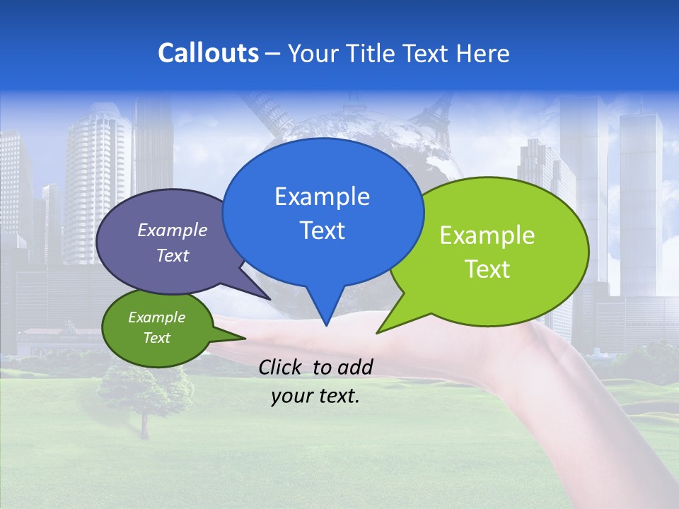 Global Planet Garden PowerPoint Template