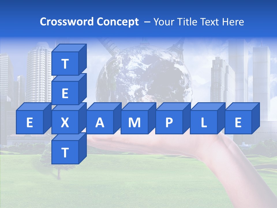Global Planet Garden PowerPoint Template